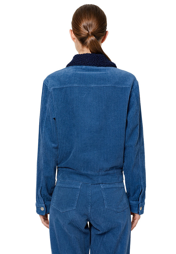 borg cord jacket#color_blue