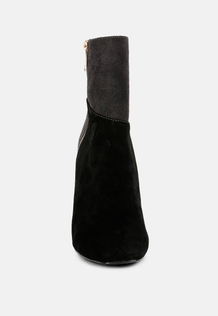 ezra patchwork suede ankle boots by ruw#color_black