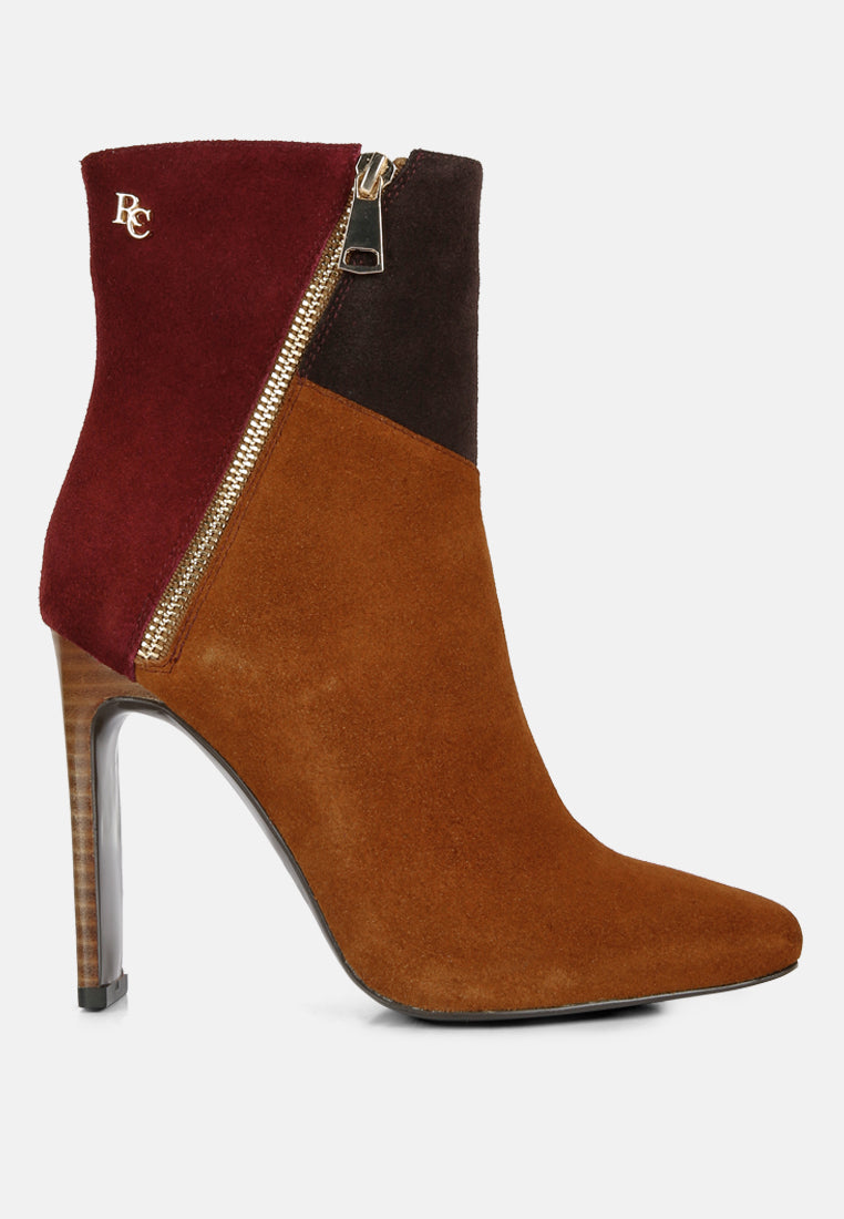 ezra patchwork suede ankle boots by ruw#color_tan