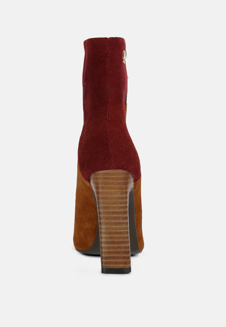 ezra patchwork suede ankle boots by ruw#color_tan