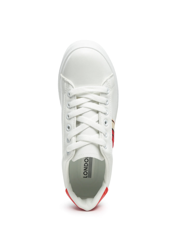 evening stroll casual active sneakers#color_red
