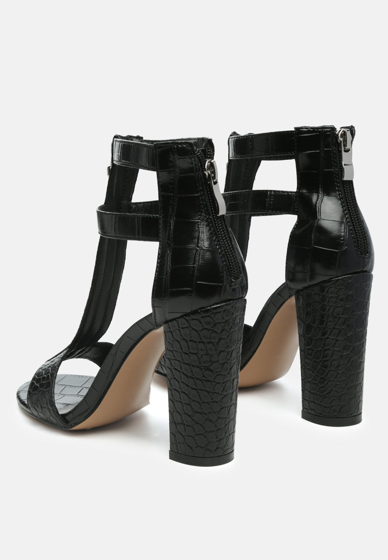 felicity zip up block heel sandals by ruw#color_black