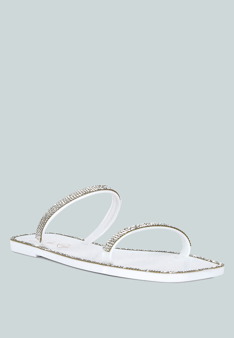 fenta diamante detail jelly flats by ruw#color_white