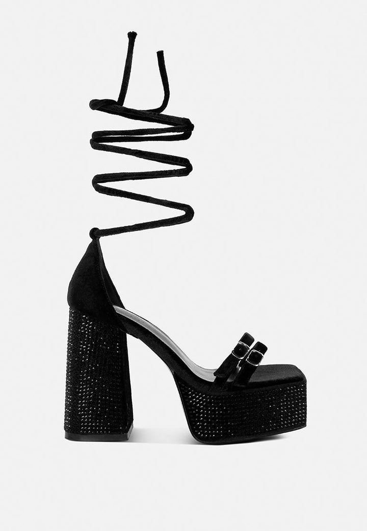 firecrown rhinestone platform high block sandals by ruw#color_black
