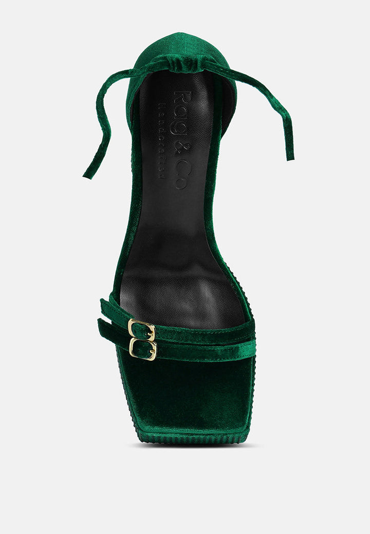 firecrown rhinestone platform high block sandals by ruw#color_green