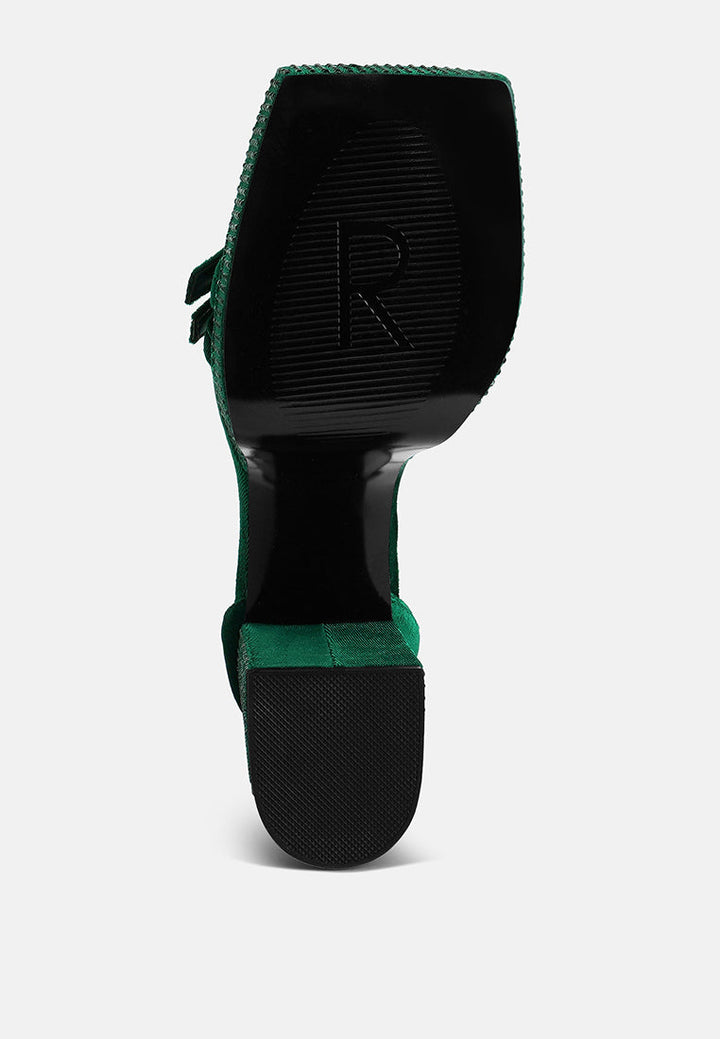 firecrown rhinestone platform high block sandals by ruw#color_green