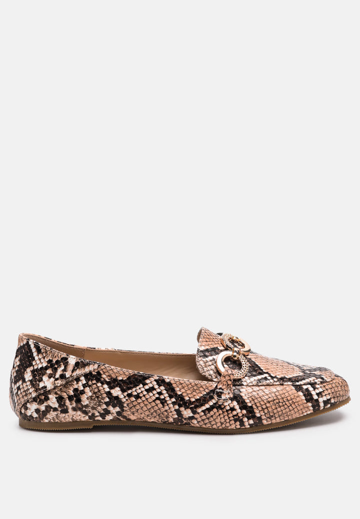 wibele croc textured metal show detail loafers by ruw#color_natural