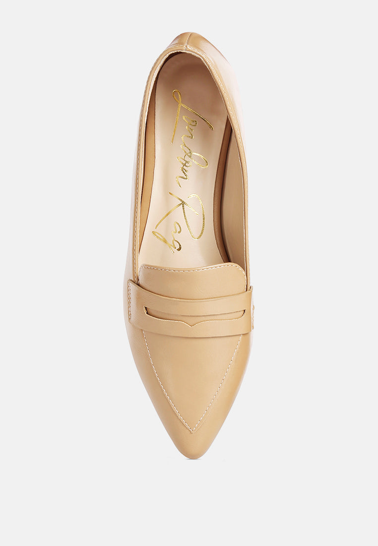 peretti flat formal loafers by ruw#color_beige
