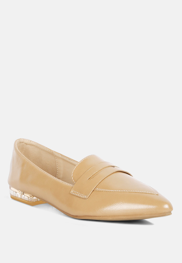 peretti flat formal loafers by ruw#color_beige