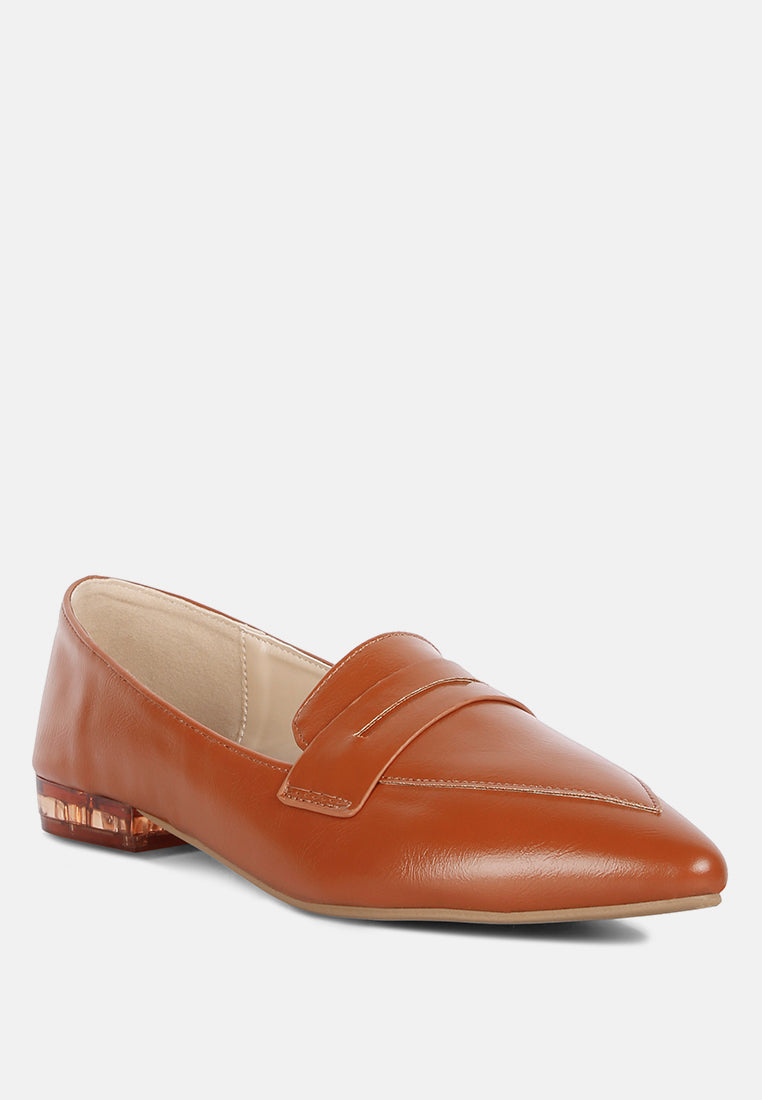 peretti flat formal loafers by ruw#color_tan