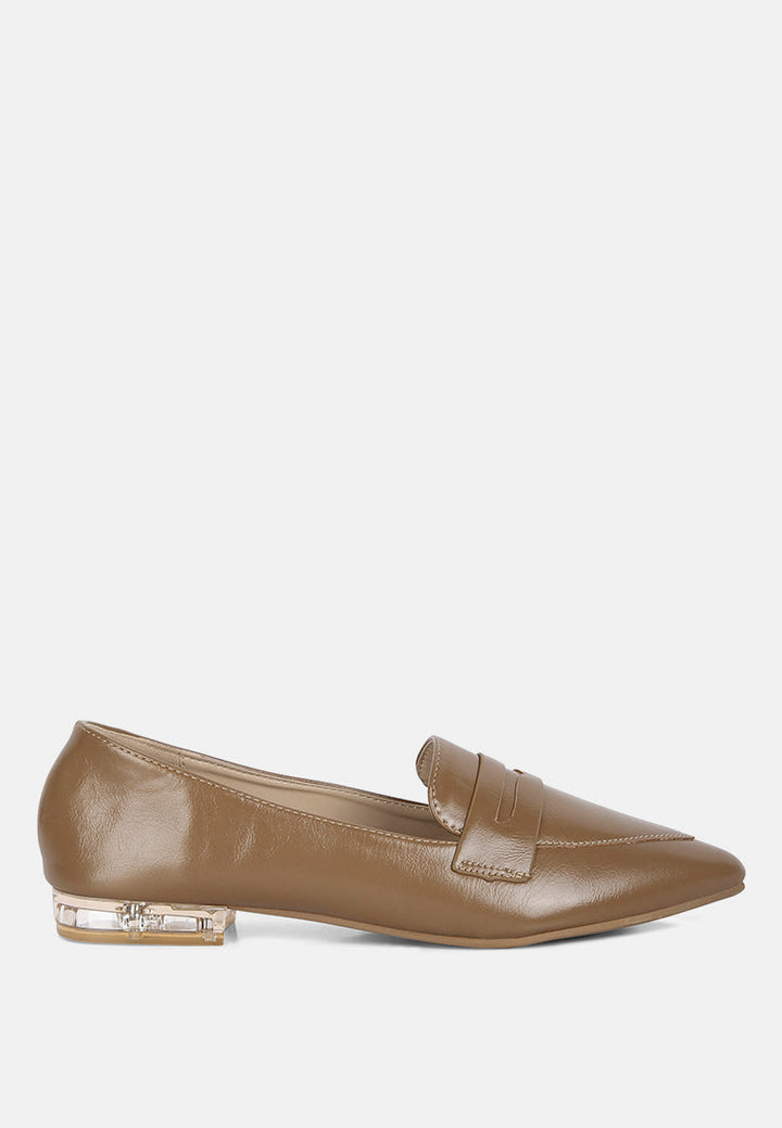 peretti flat formal loafers by ruw#color_taupe