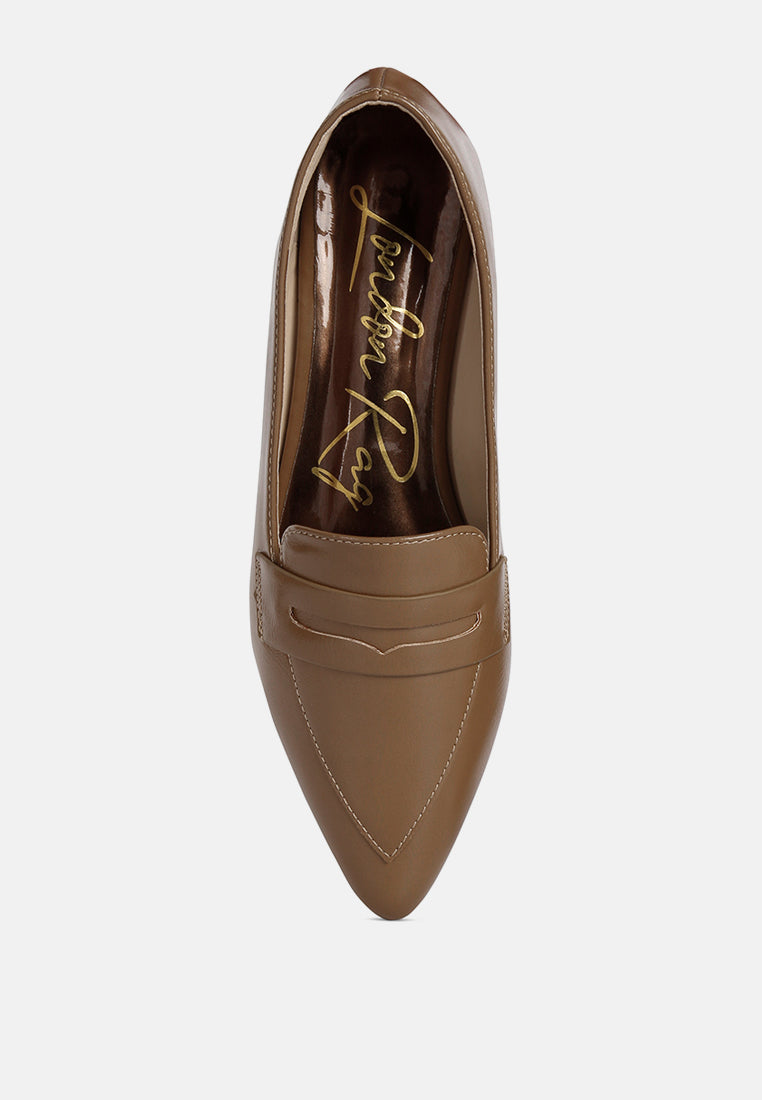 peretti flat formal loafers by ruw#color_taupe