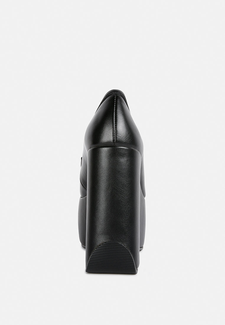 gilliam high platform wedge loafers by ruw#color_black