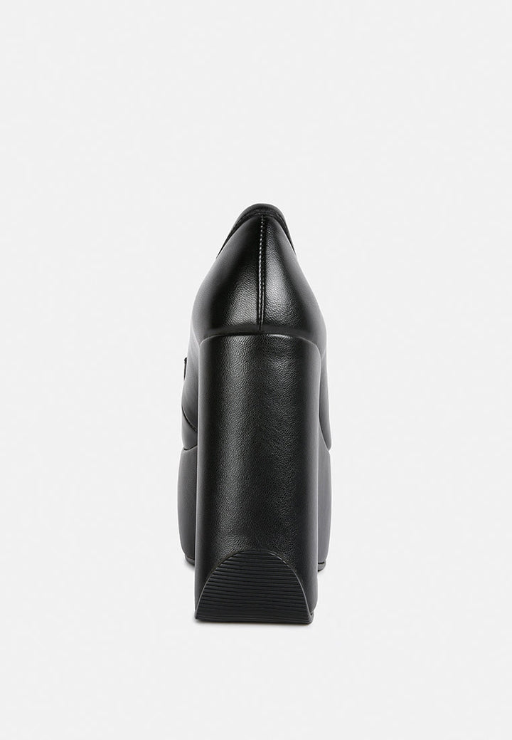 gilliam high platform wedge loafers by ruw#color_black
