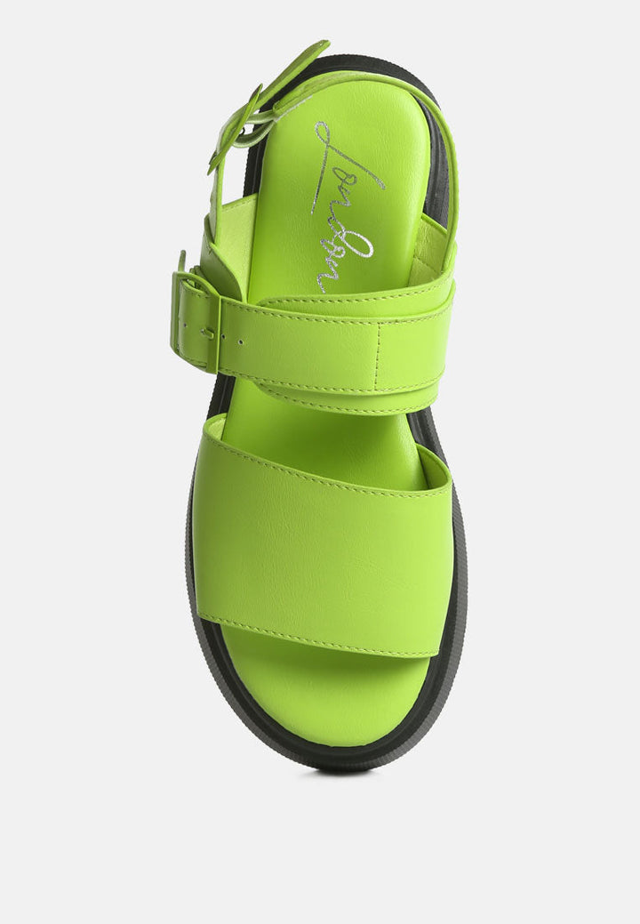 gladen pin buckle platform sandals by ruw#color_green