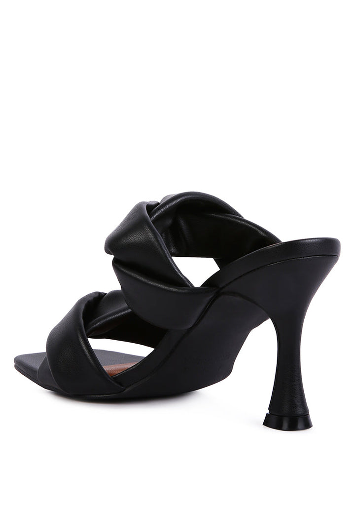 glam girl twisted strap spool heel sandals by ruw#color_black