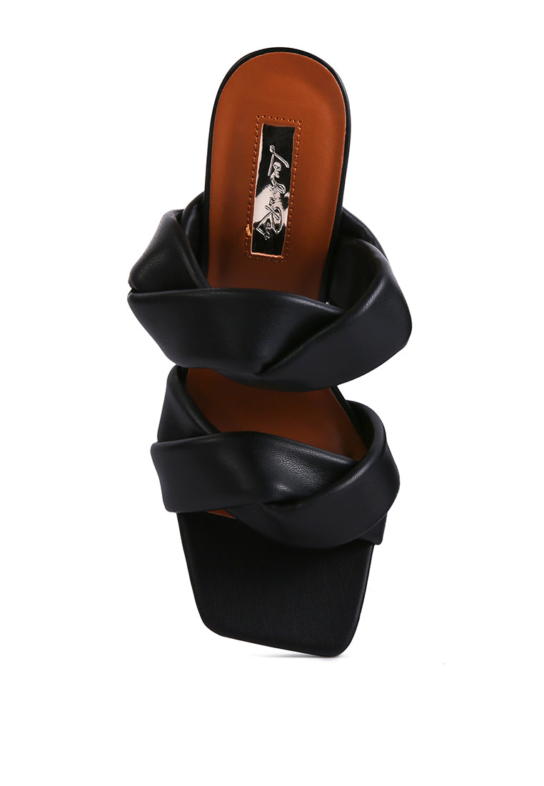 glam girl twisted strap spool heel sandals by ruw#color_black