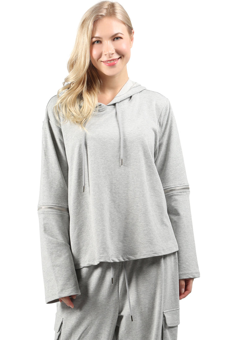 hoodie with drawstring#color_heather-grey