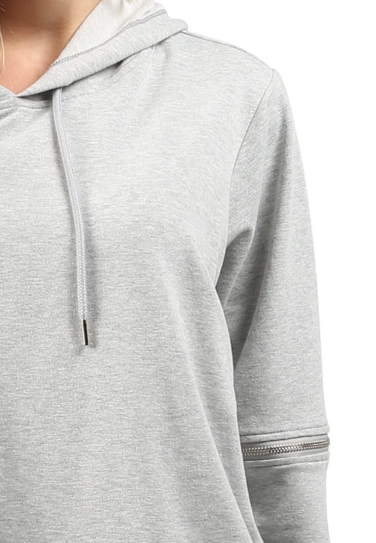 co-ord set hoodie and jogger set#color_gre