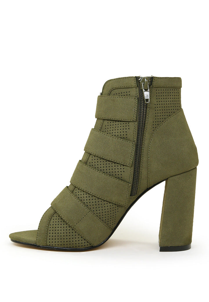 tess peep toe buckled block heel sandals#color_green