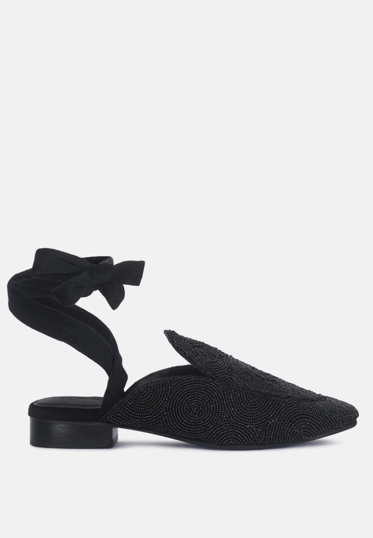 kuba african intricate embroidery black mules by ruw#color_black