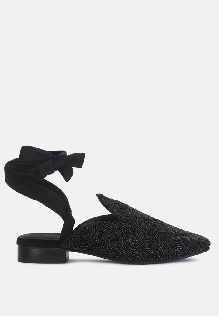 kuba african intricate embroidery black mules by ruw#color_black
