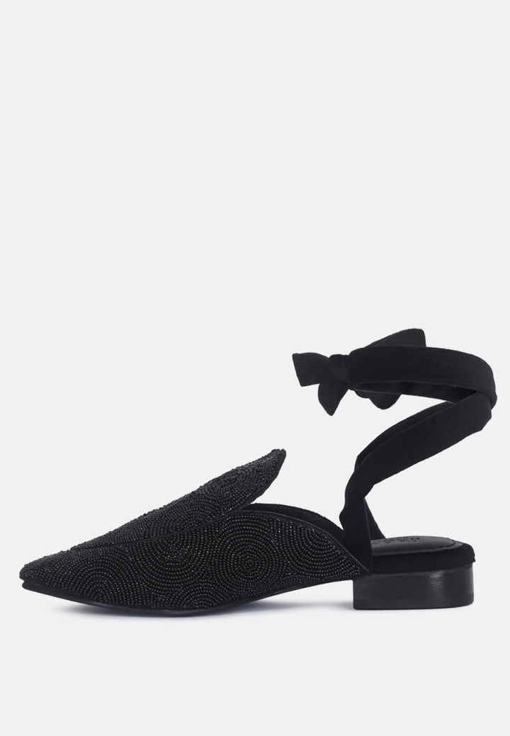 kuba african intricate embroidery black mules by ruw#color_black