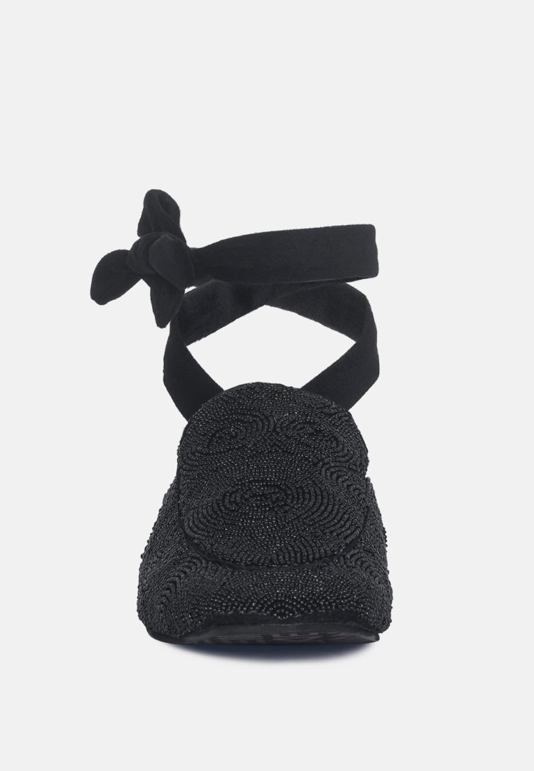 kuba african intricate embroidery black mules by ruw#color_black