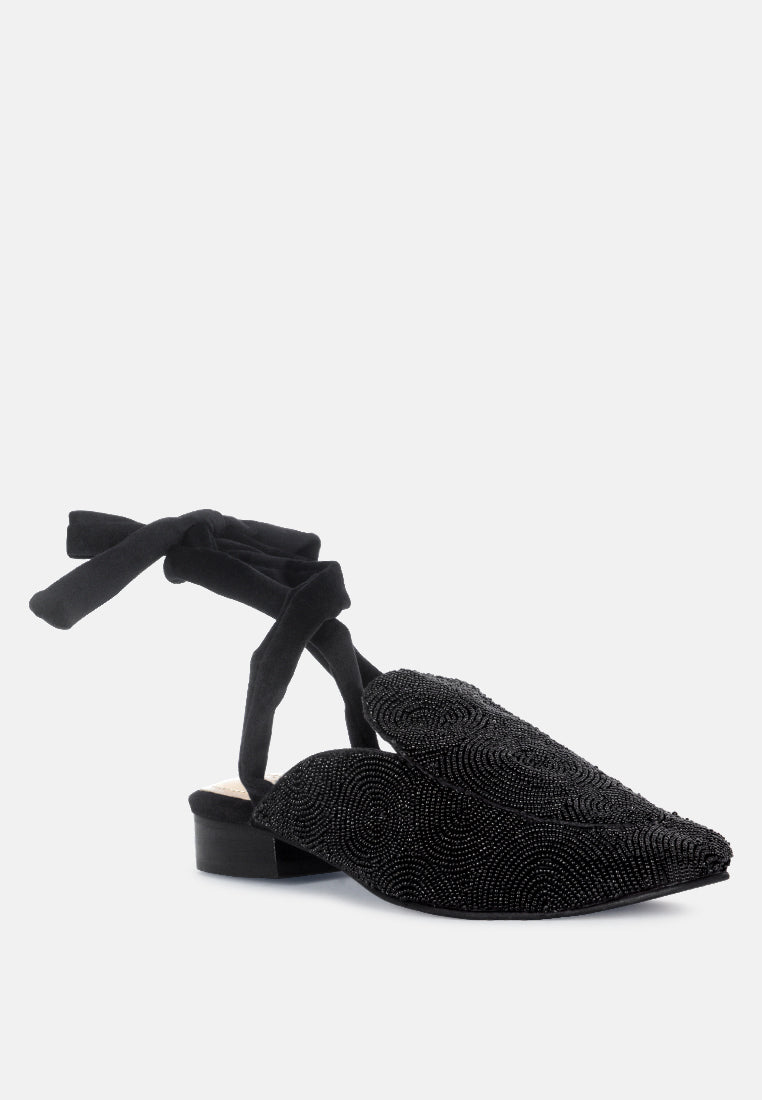 kuba african intricate embroidery black mules by ruw#color_black