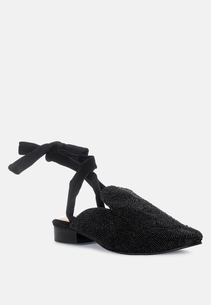 kuba african intricate embroidery black mules by ruw#color_black