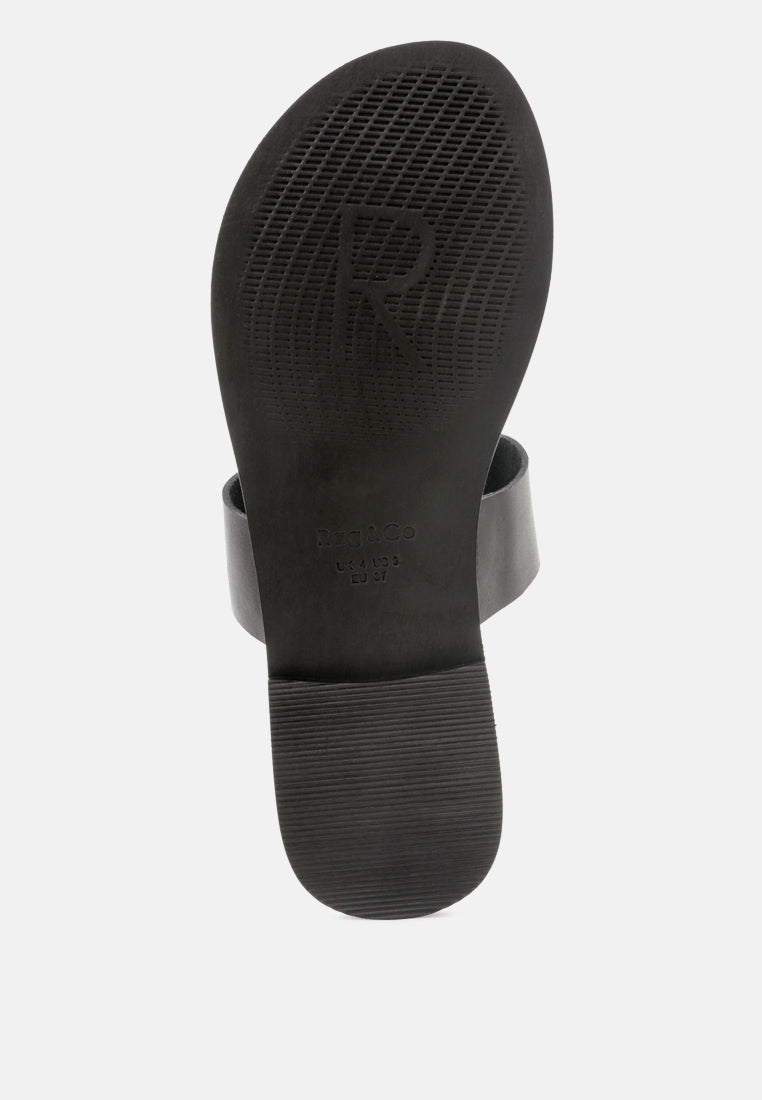 leona thong flat sandals by ruw#color_black