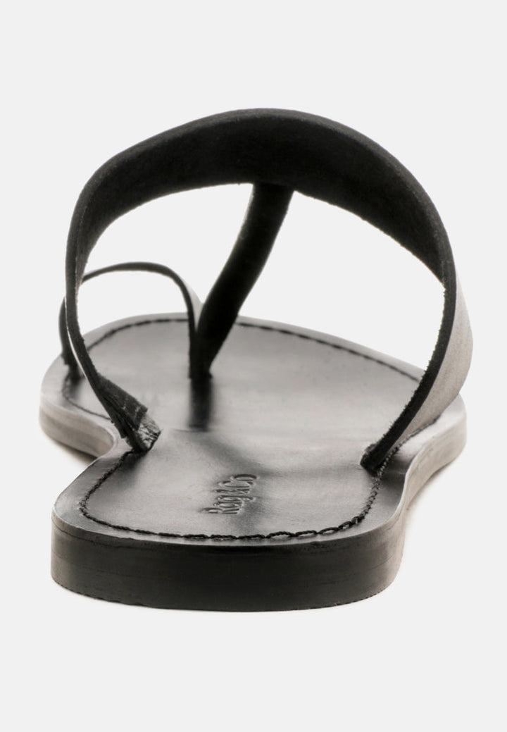 leona thong flat sandals by ruw#color_black