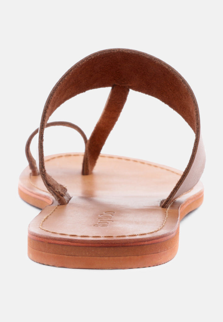 leona thong flat sandals by ruw#color_tan