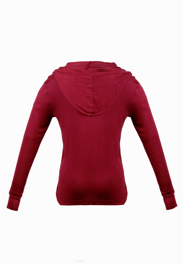 womens full sleeves hoodie#color_red