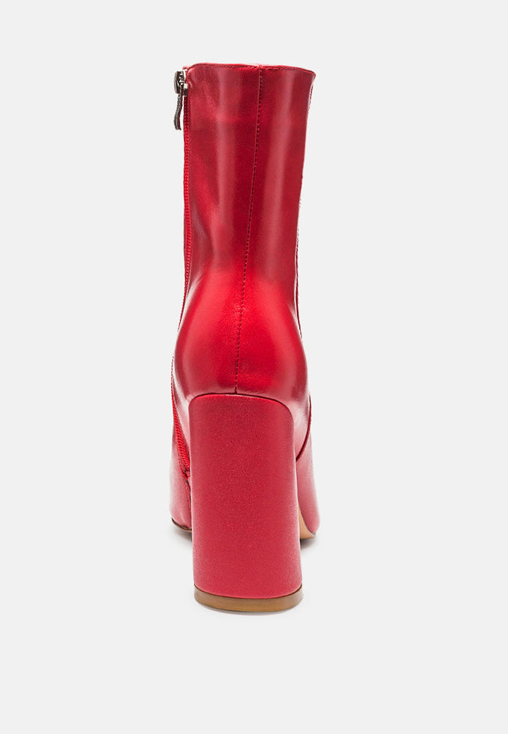 block heeled leather ankle boot by ruw#color_red
