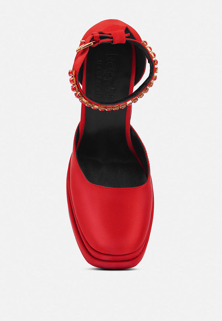 martini sky high platform sandals by ruw#color_red