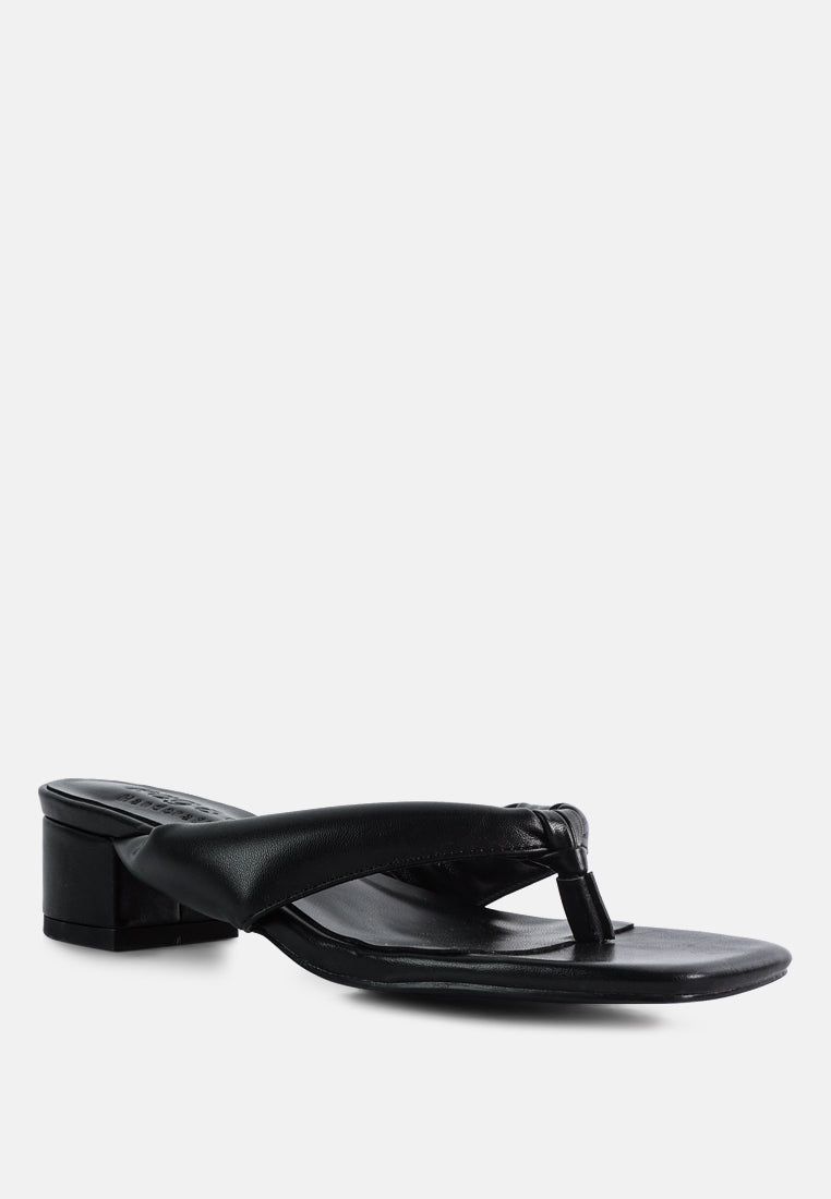 memestar low heel thong sandals by ruw#color_black