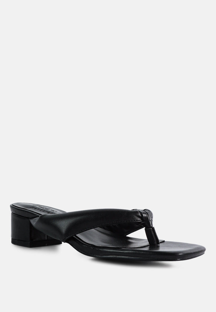 memestar low heel thong sandals by ruw#color_black