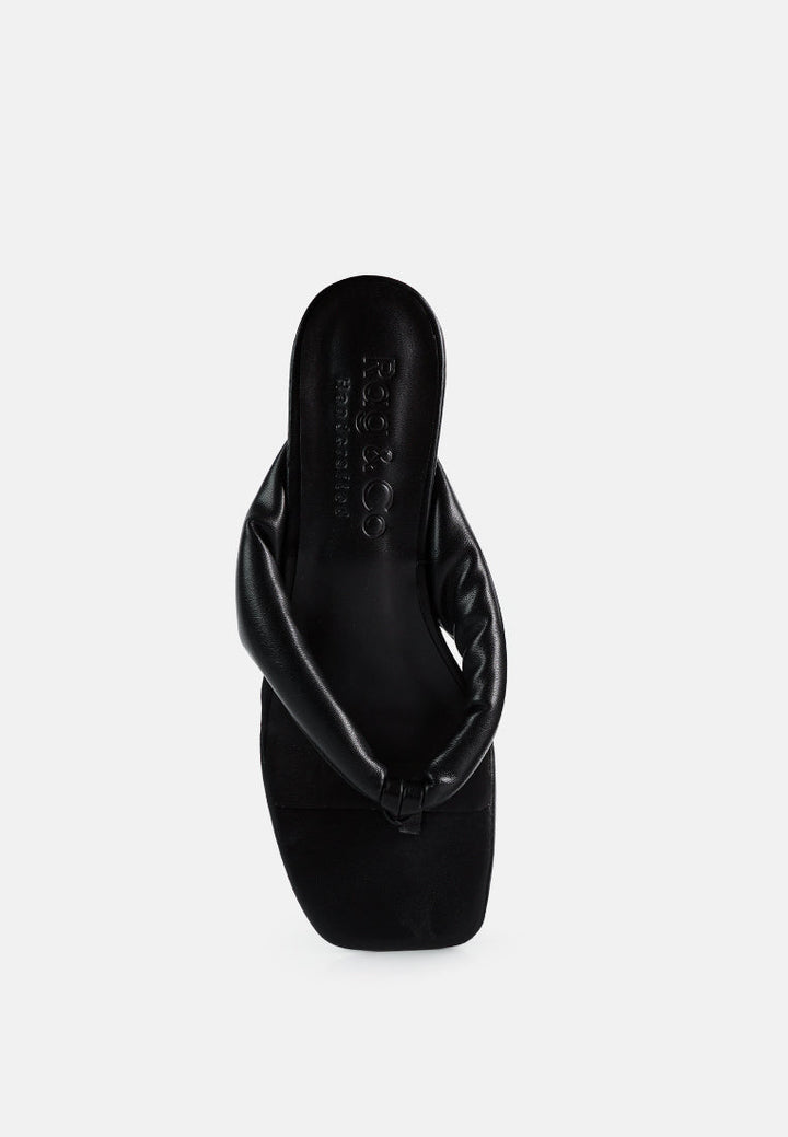 memestar low heel thong sandals by ruw#color_black