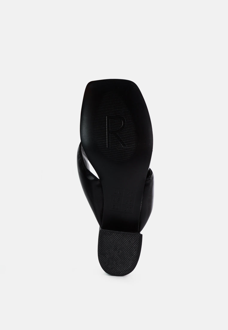 memestar low heel thong sandals by ruw#color_black