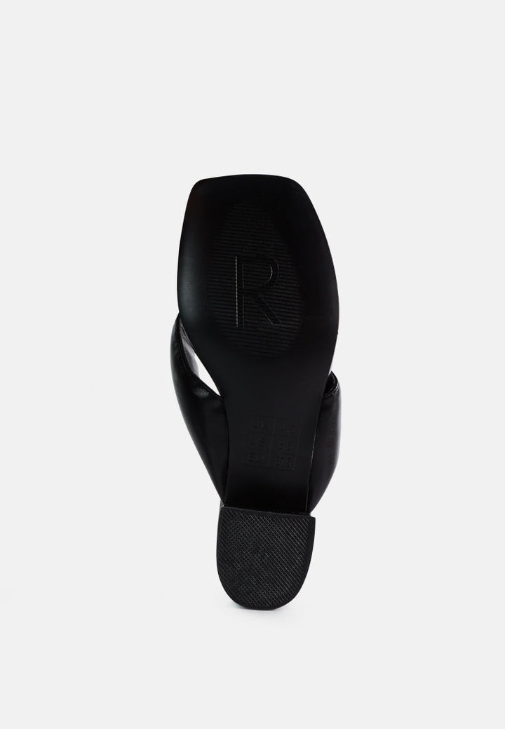 memestar low heel thong sandals by ruw#color_black