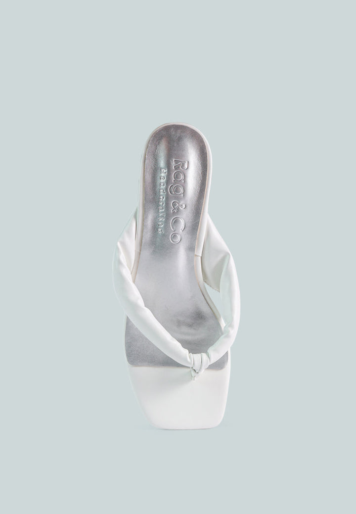 memestar low heel thong sandals by ruw#color_white