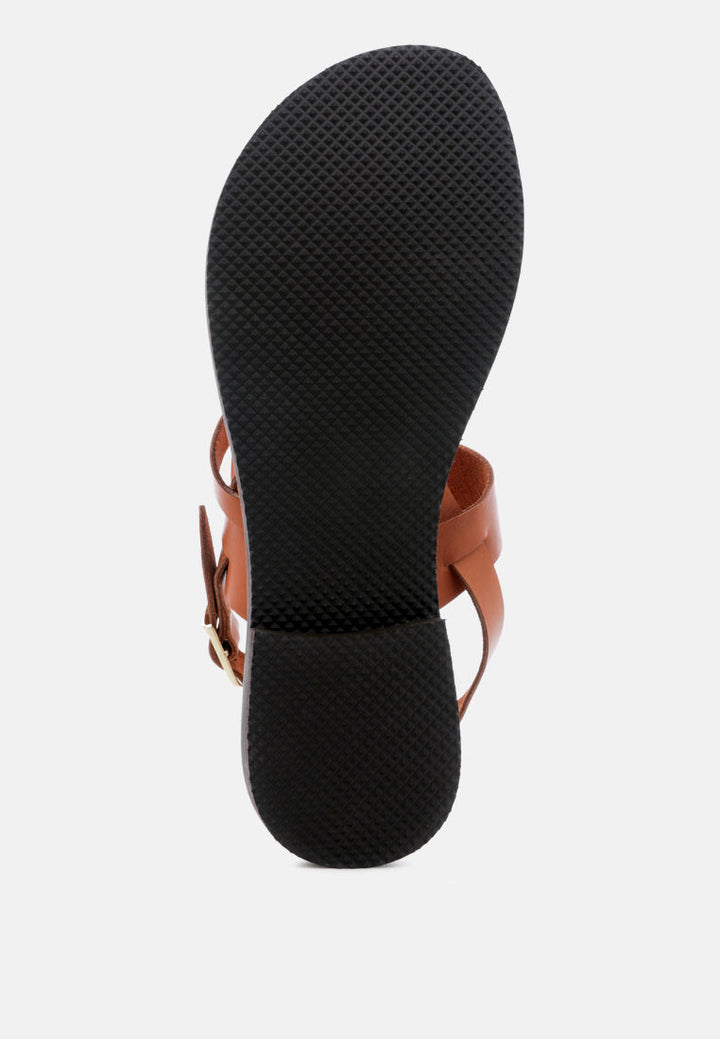 mona flat summer sandals by ruw#color_tan