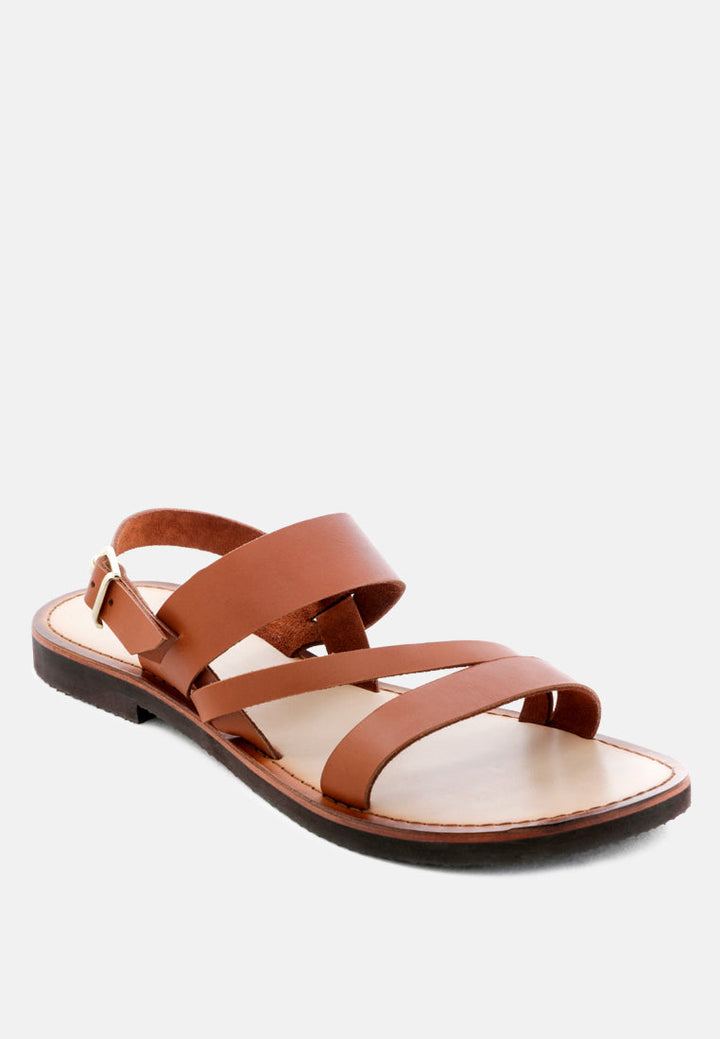 mona flat summer sandals by ruw#color_tan