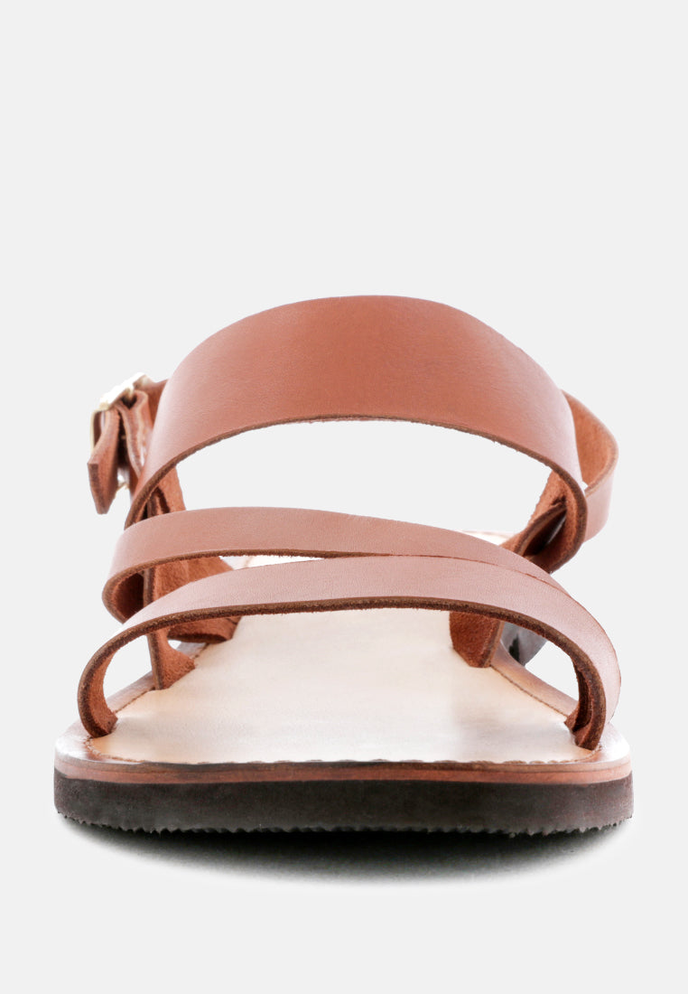 mona flat summer sandals by ruw#color_tan