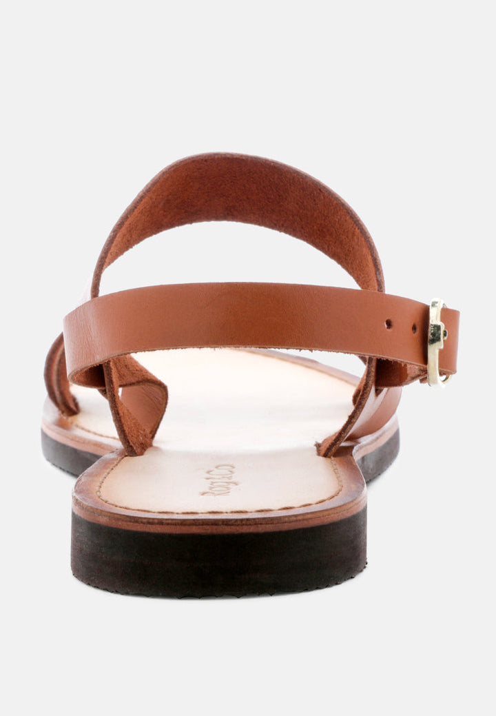 mona flat summer sandals by ruw#color_tan