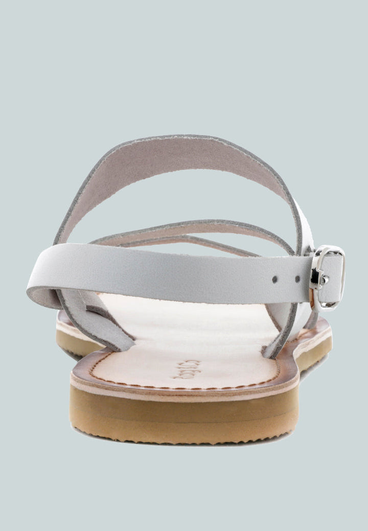 mona flat summer sandals by ruw#color_white