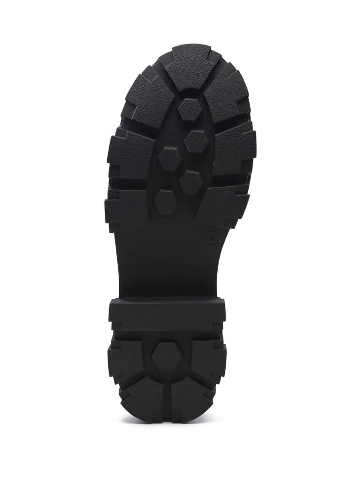 mousse chunky tripper patent pu sneakers#color_black
