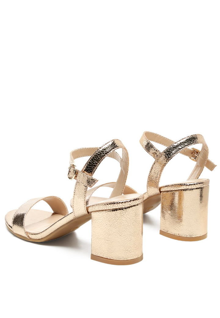 mid block heeled metallic sandal#color_rose-gold