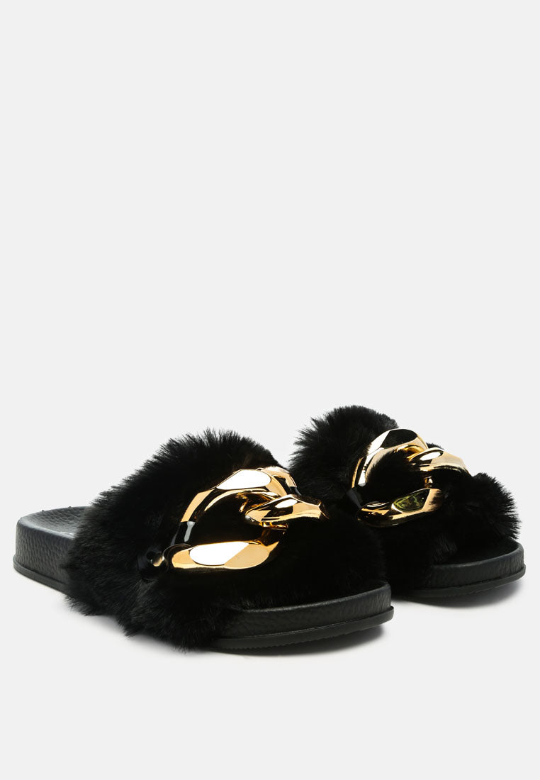 munks big metal fur slides by ruw#color_black